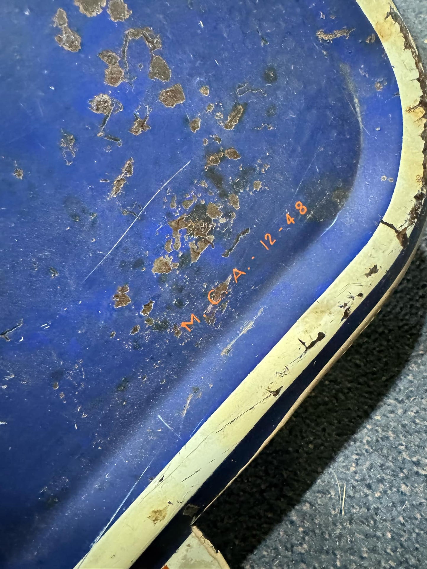 1948 FIRESTONE METAL DEALER SIGN 6X2FT