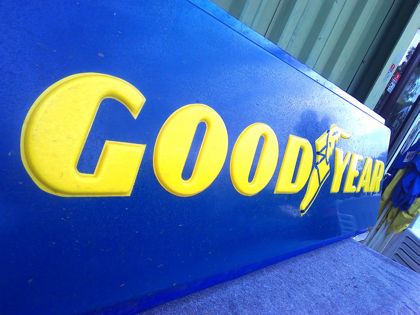 Large Vintage Goodyear plastic sign