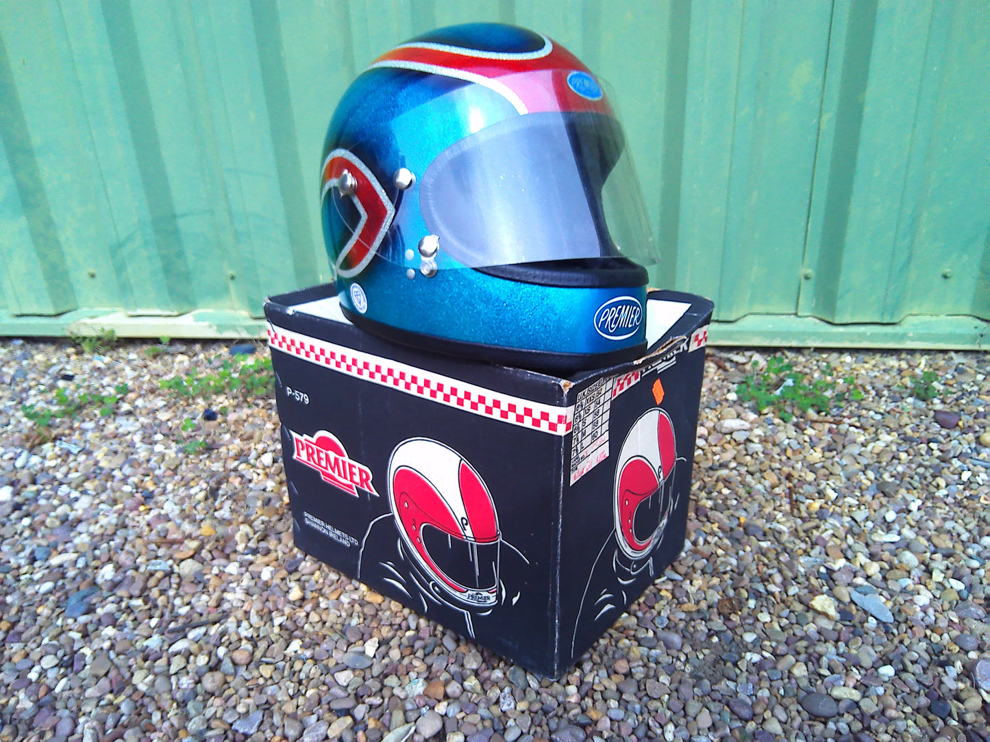 NOS Premier 579 vintage helmet in original box