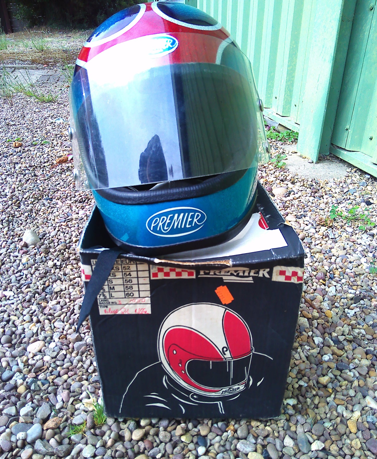 NOS Premier 579 vintage helmet in original box
