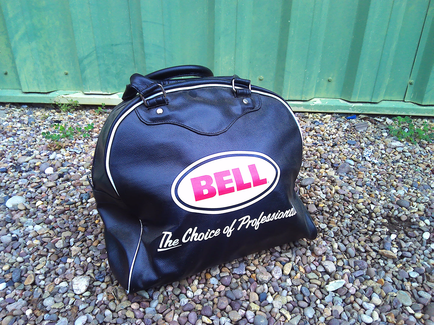 Reproduction Bell leather helmet bag