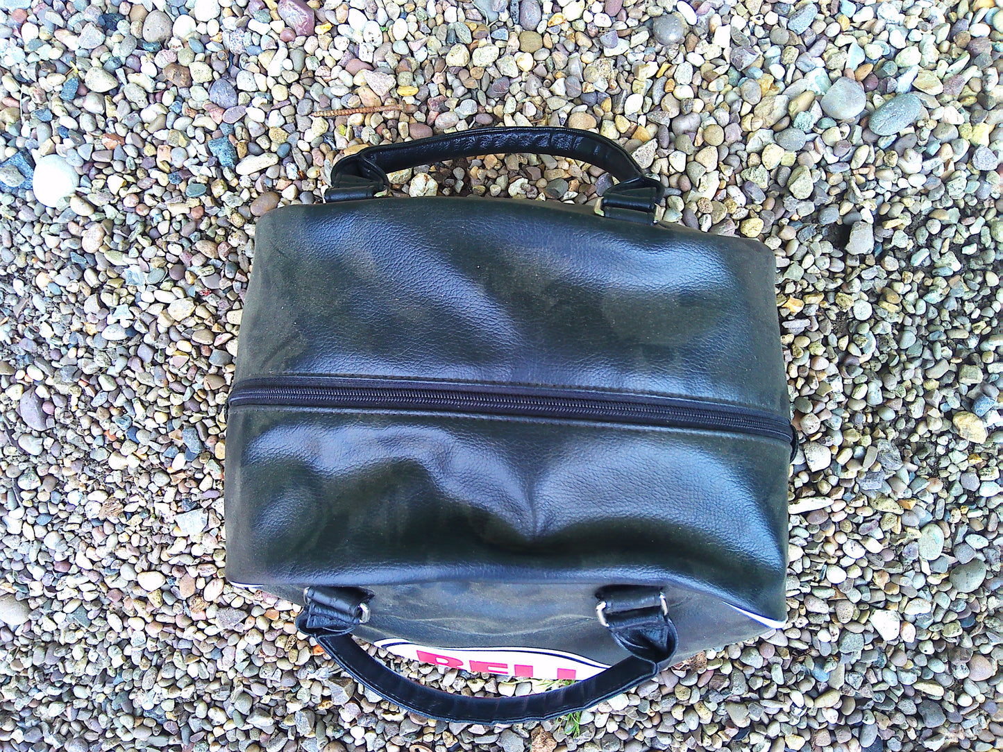 Reproduction Bell leather helmet bag