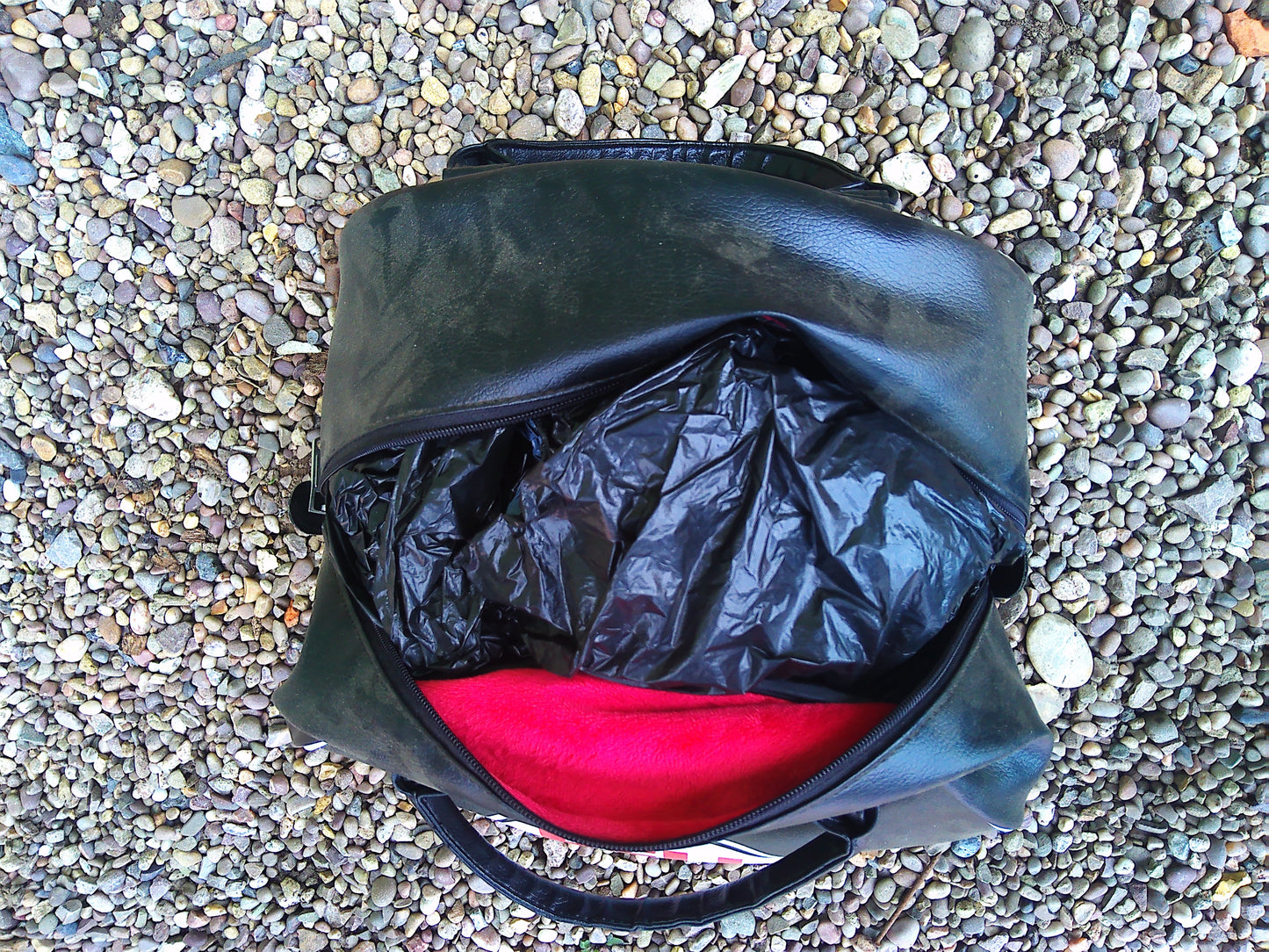 Reproduction Bell leather helmet bag