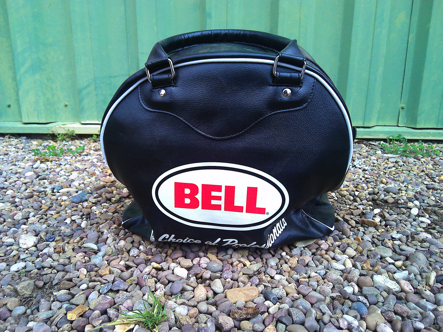 Reproduction Bell leather helmet bag
