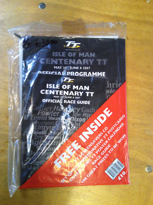 Isle of Man Centenary TT programme pack