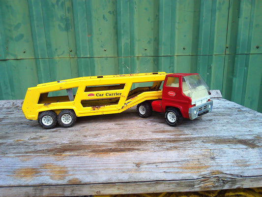 1970s vintage Tonka die cast car carrier toy