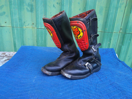 Moto-x Fox vintage refurbished leather racing boots