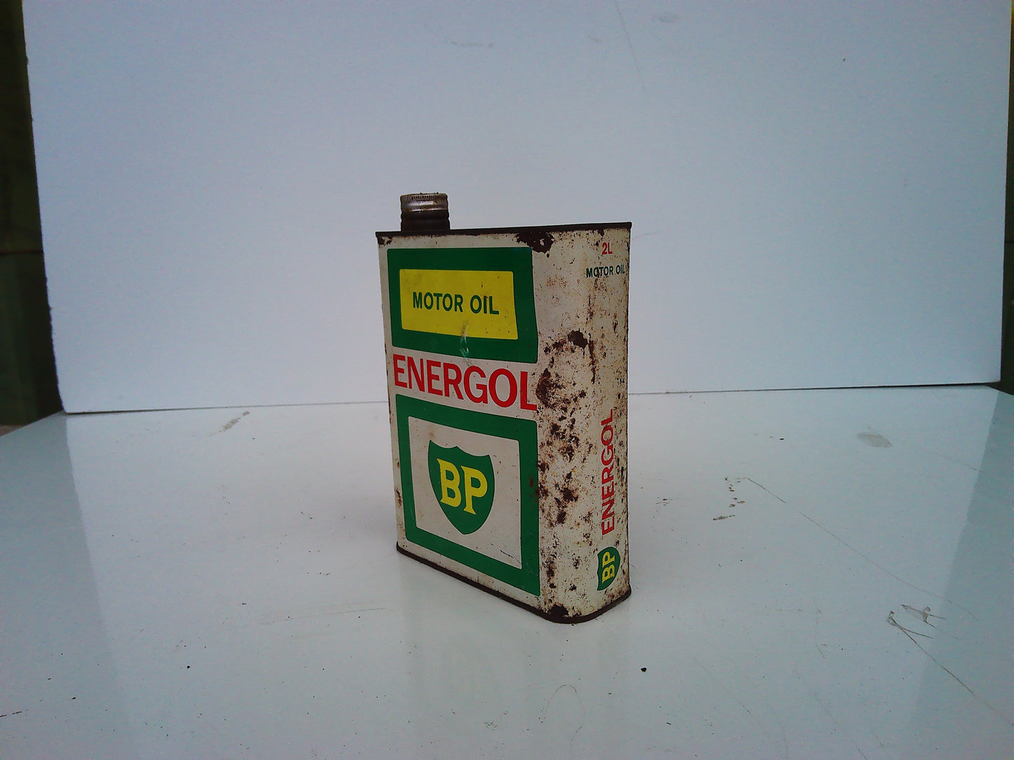 Vintage Energol metal oil can