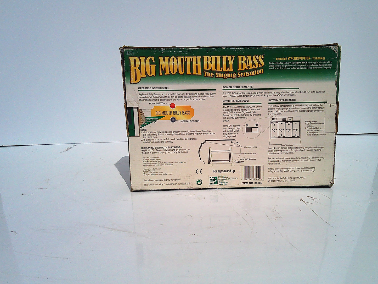 NOS Vintage authentic Big Mouth Billy Bass