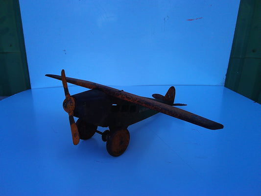 1930s vintage metal toy plane