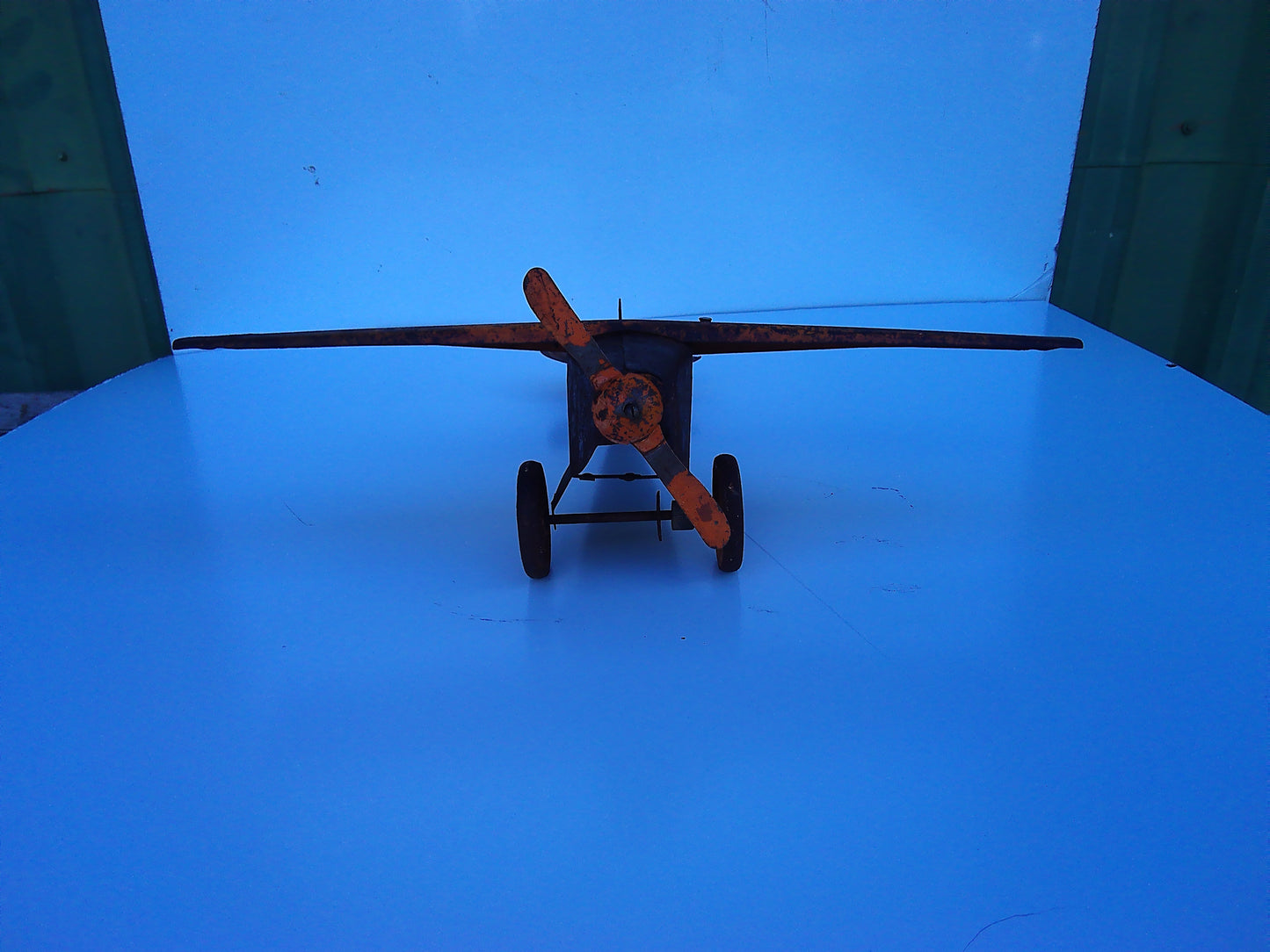 1930s vintage metal toy plane