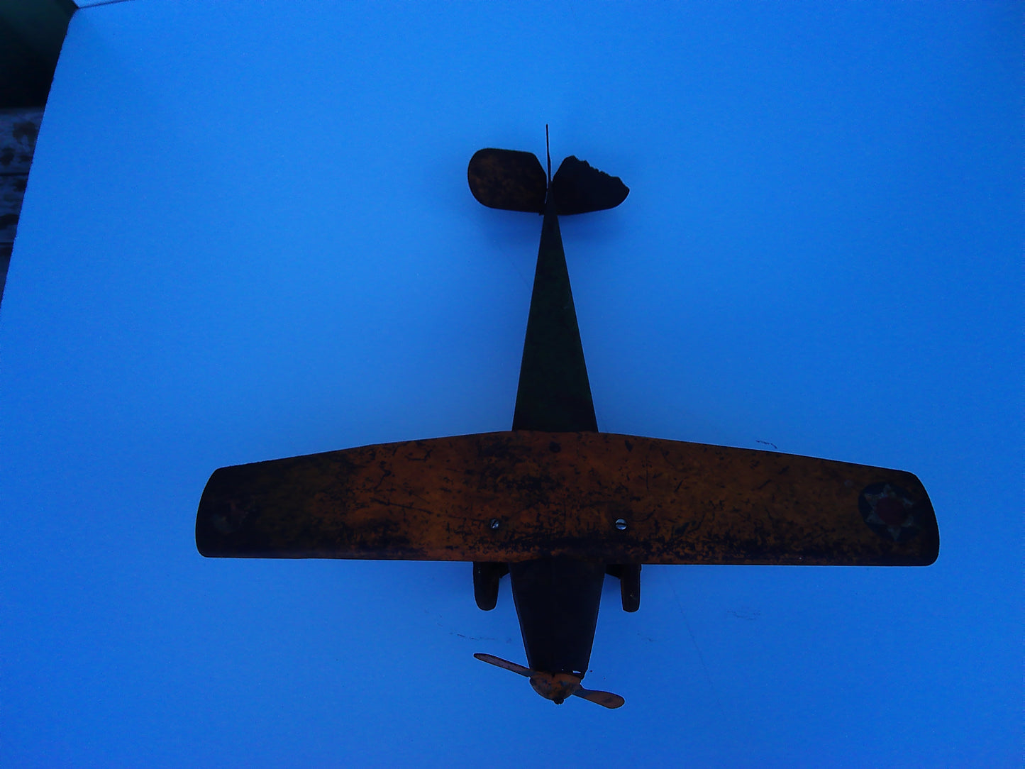 1930s vintage metal toy plane