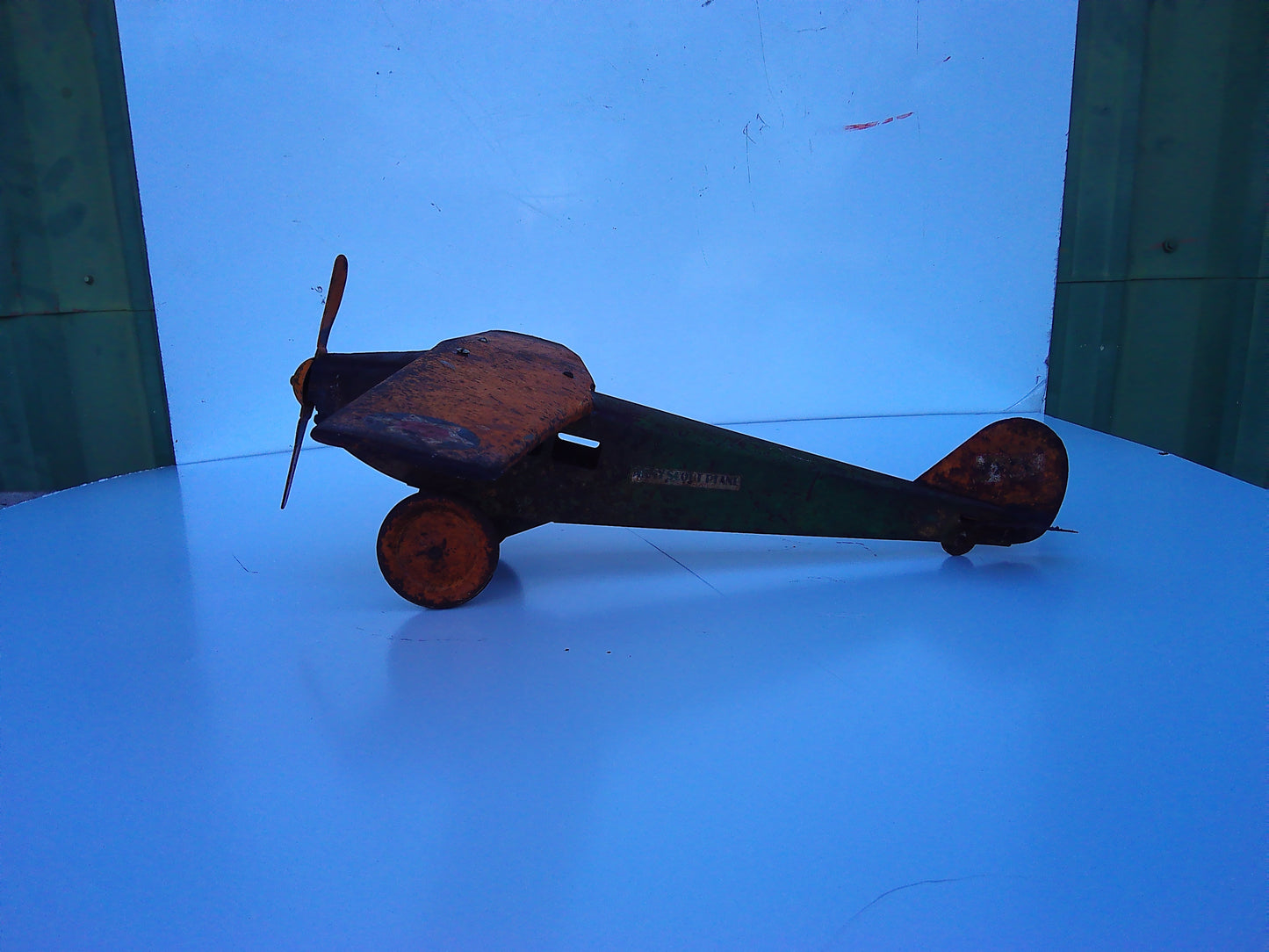 1930s vintage metal toy plane