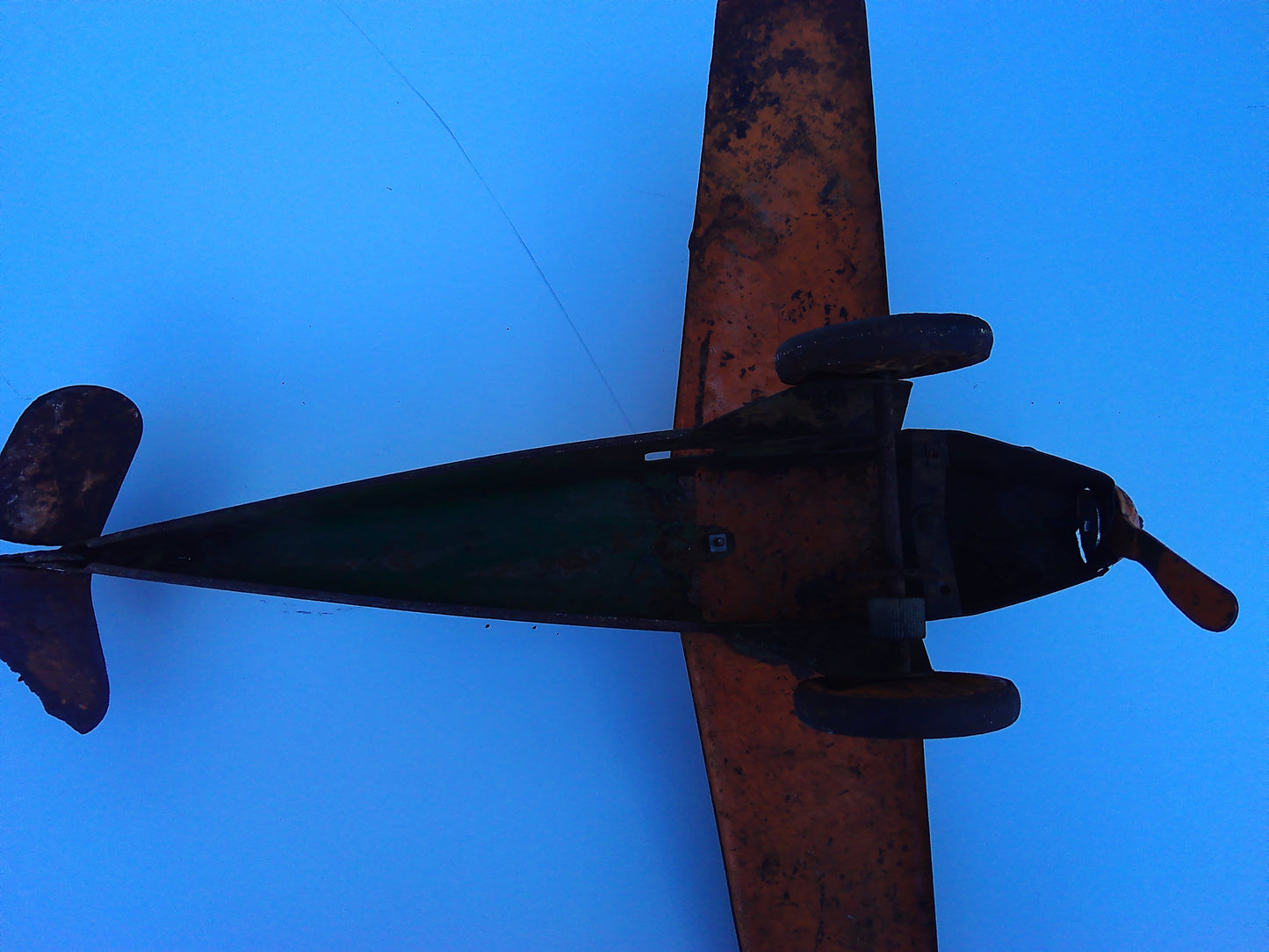 1930s vintage metal toy plane