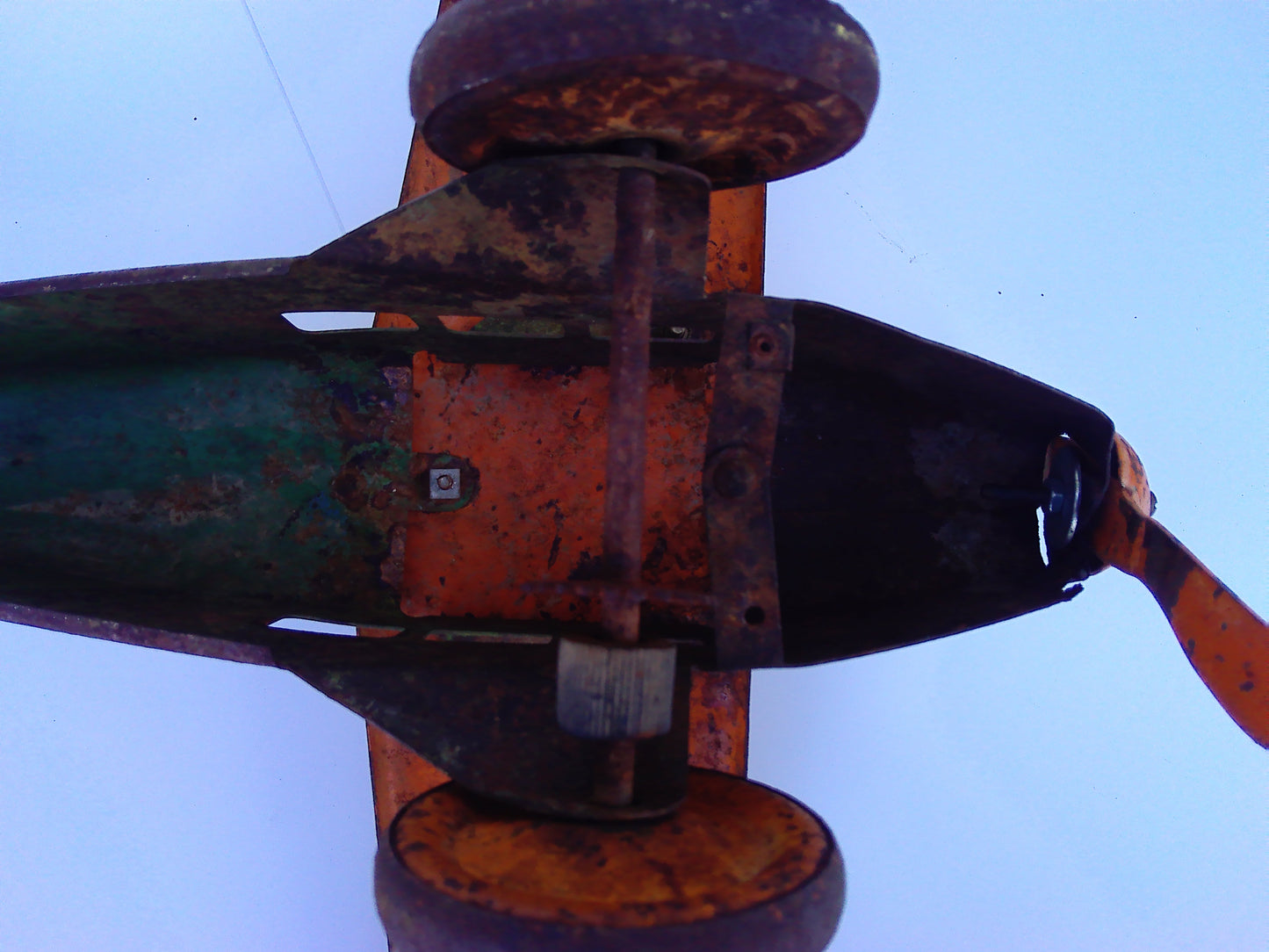 1930s vintage metal toy plane