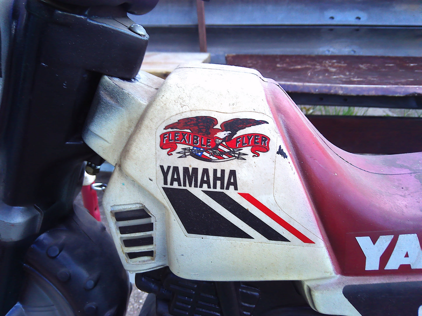 Vintage Yamaha MX Flexible Flyer children's toy