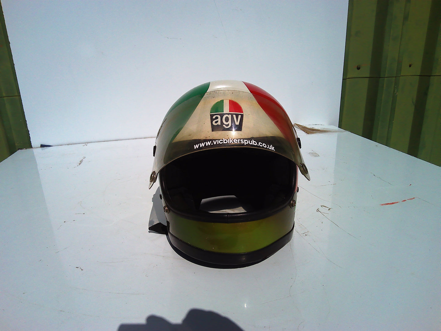 Vintage AGV Agostini style helmet