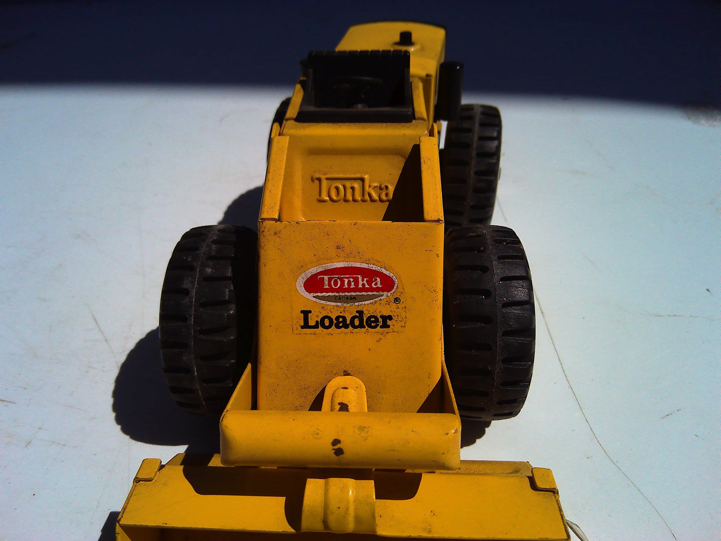 Vintage pressed metal Tonka parts loader toy