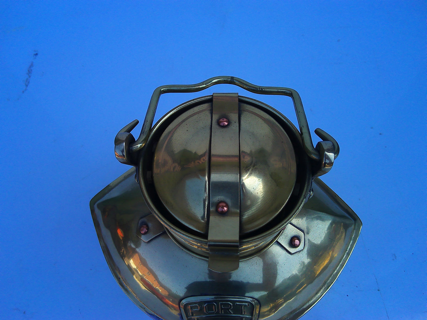 Port vintage brass oil lamp