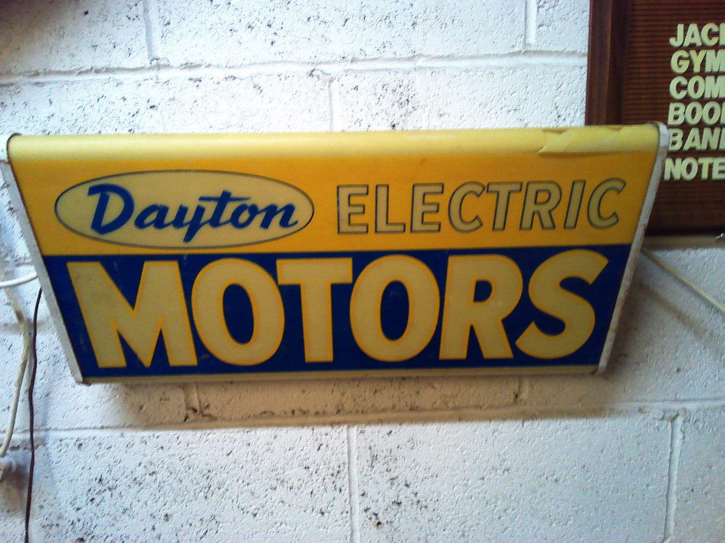 Dayton Electric Motors light up sign