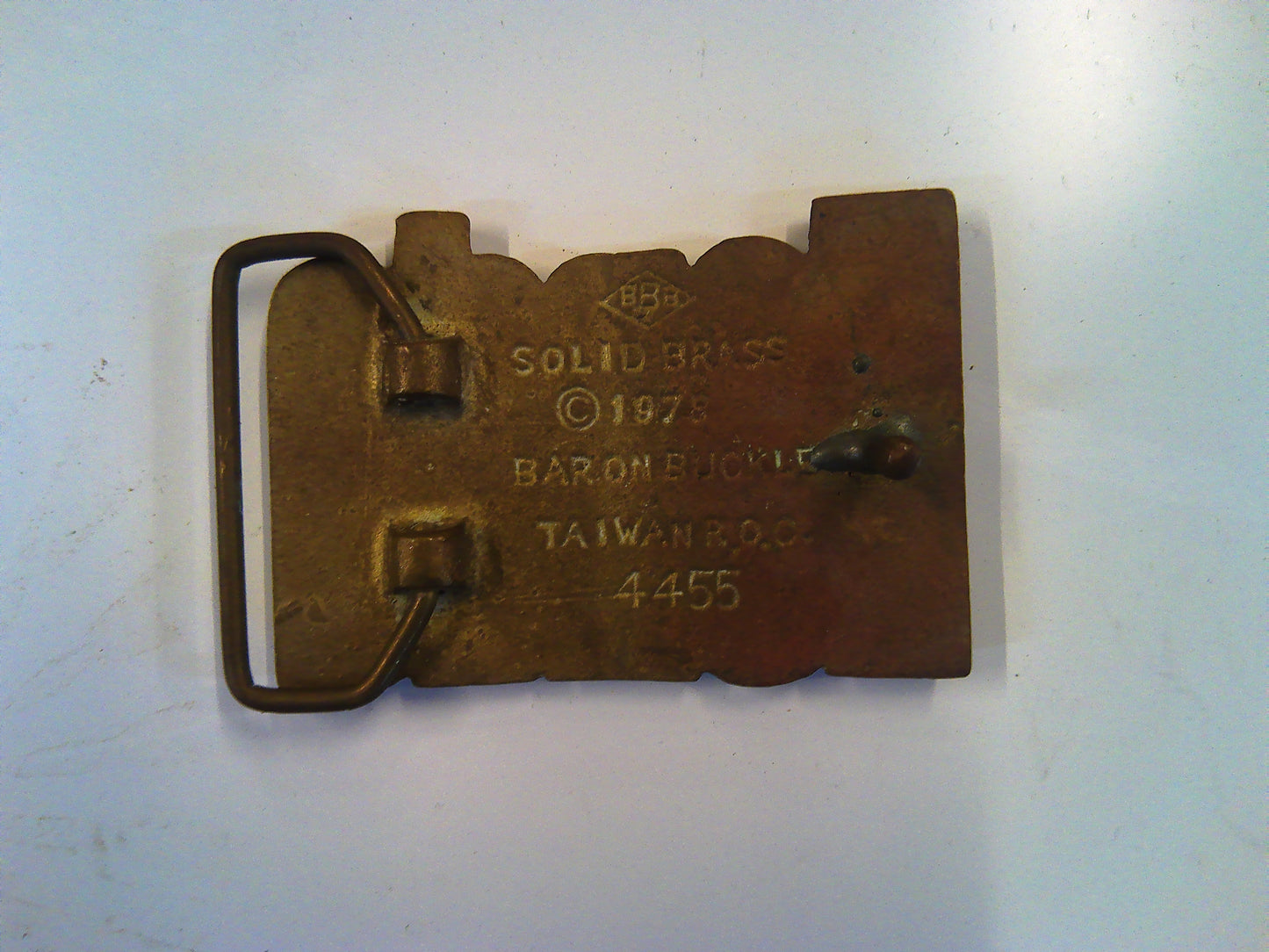 1978 Honda vintage brass belt buckle
