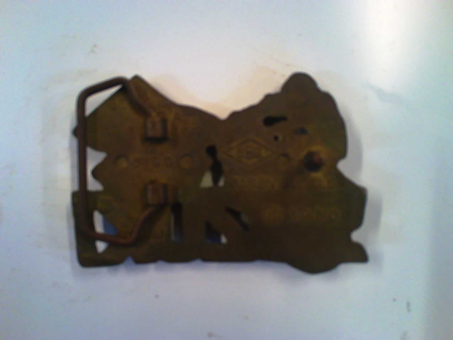 Suzuki Motocross vintage brass belt buckle