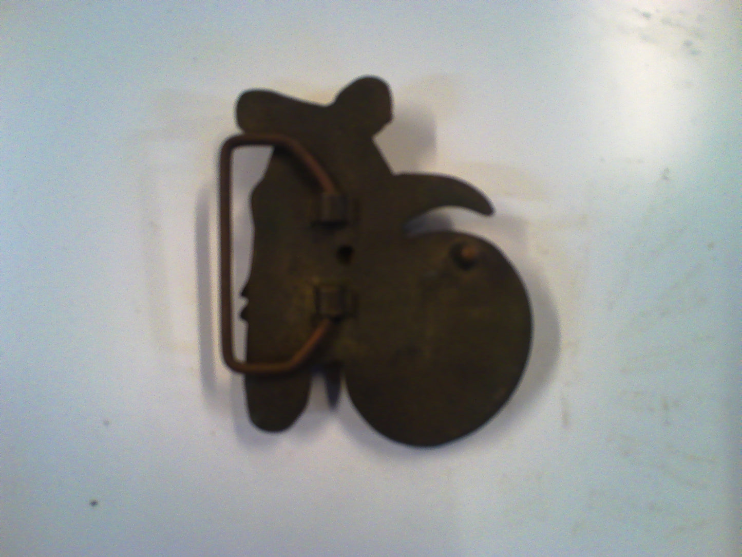 1979 Motocross vintage brass belt buckle