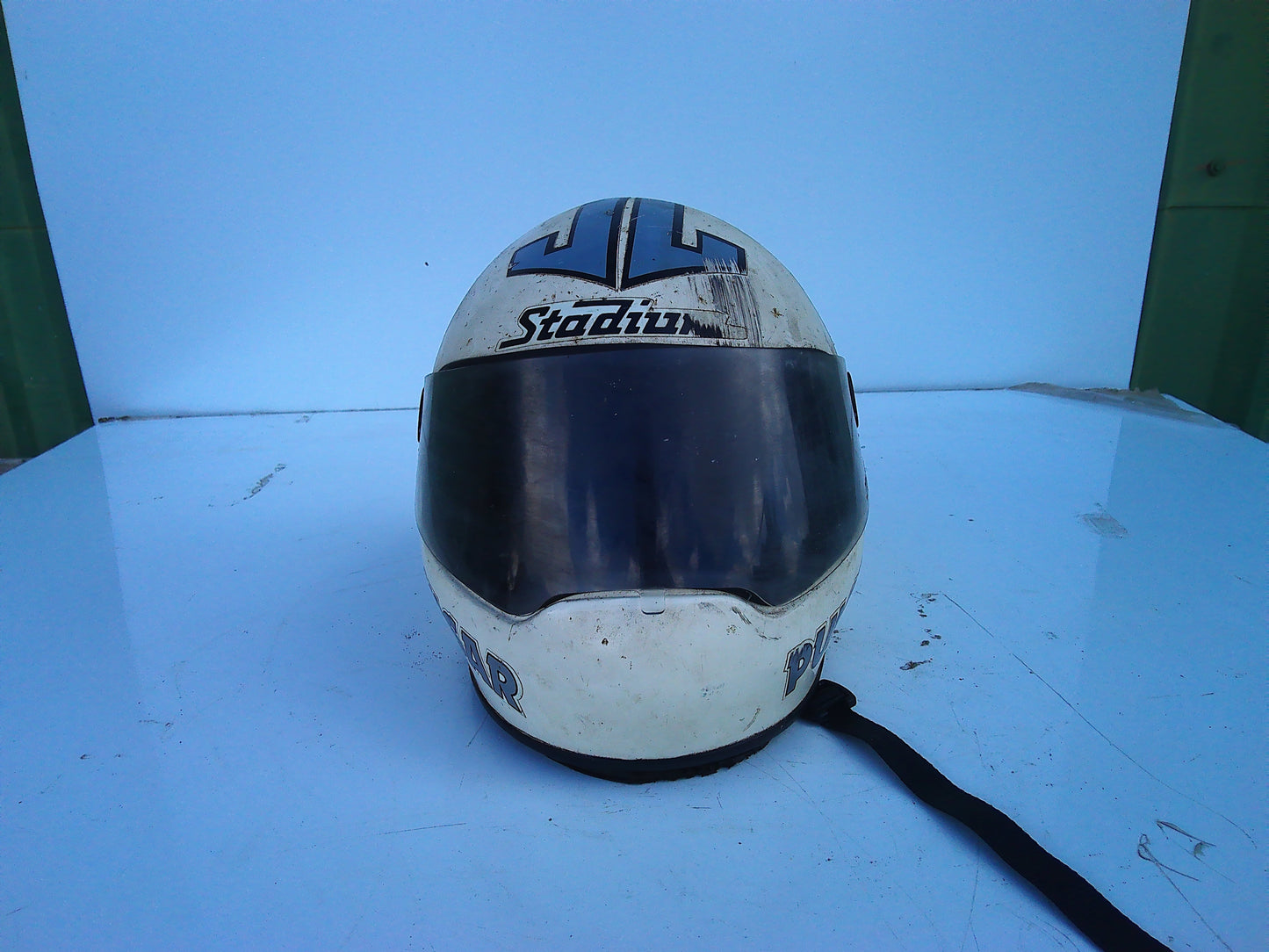 1983 Mick Grant Stadium Pulsar vintage helmet