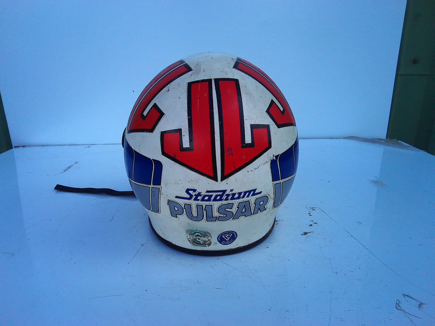 1983 Mick Grant Stadium Pulsar vintage helmet