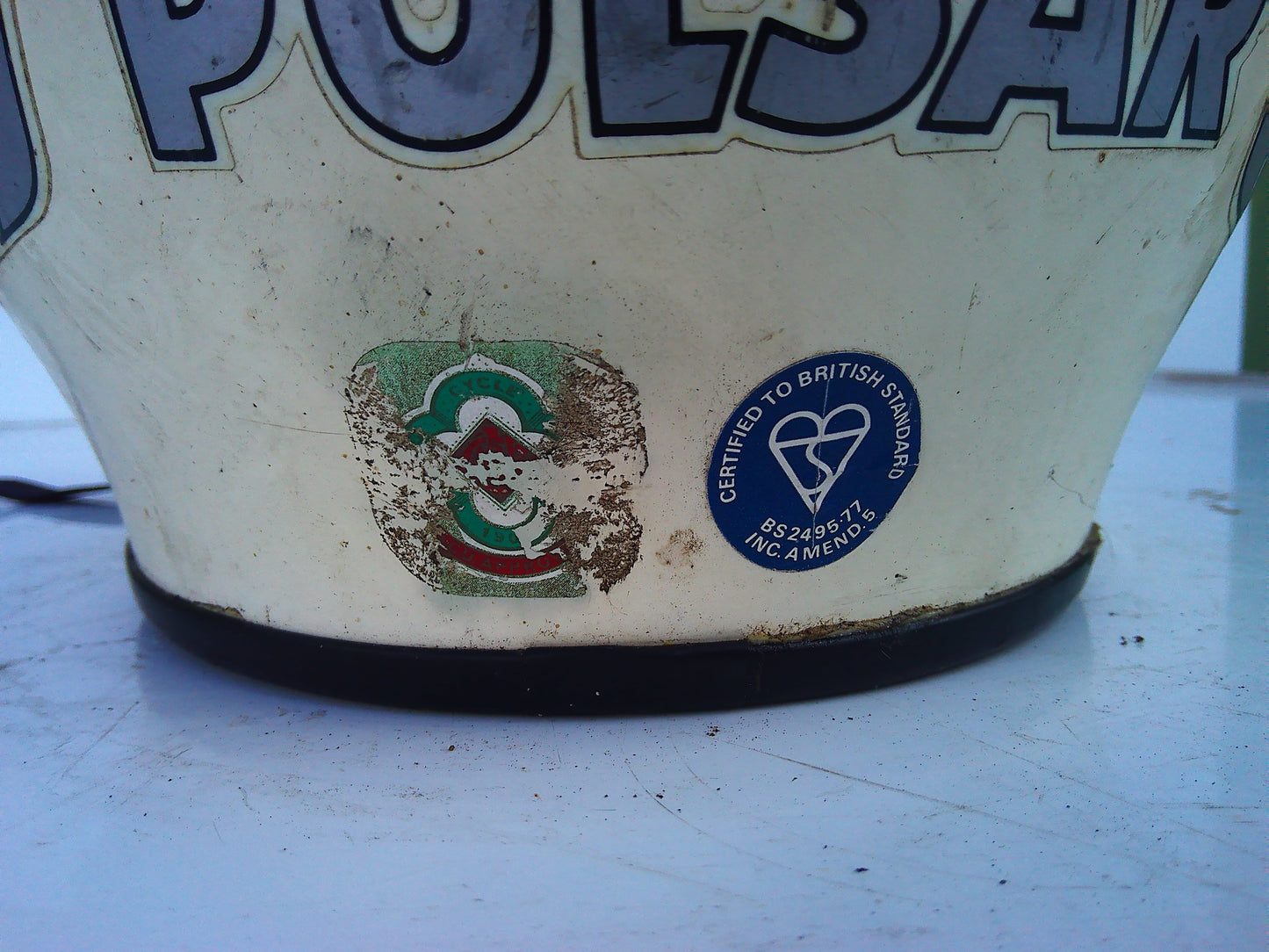 1983 Mick Grant Stadium Pulsar vintage helmet