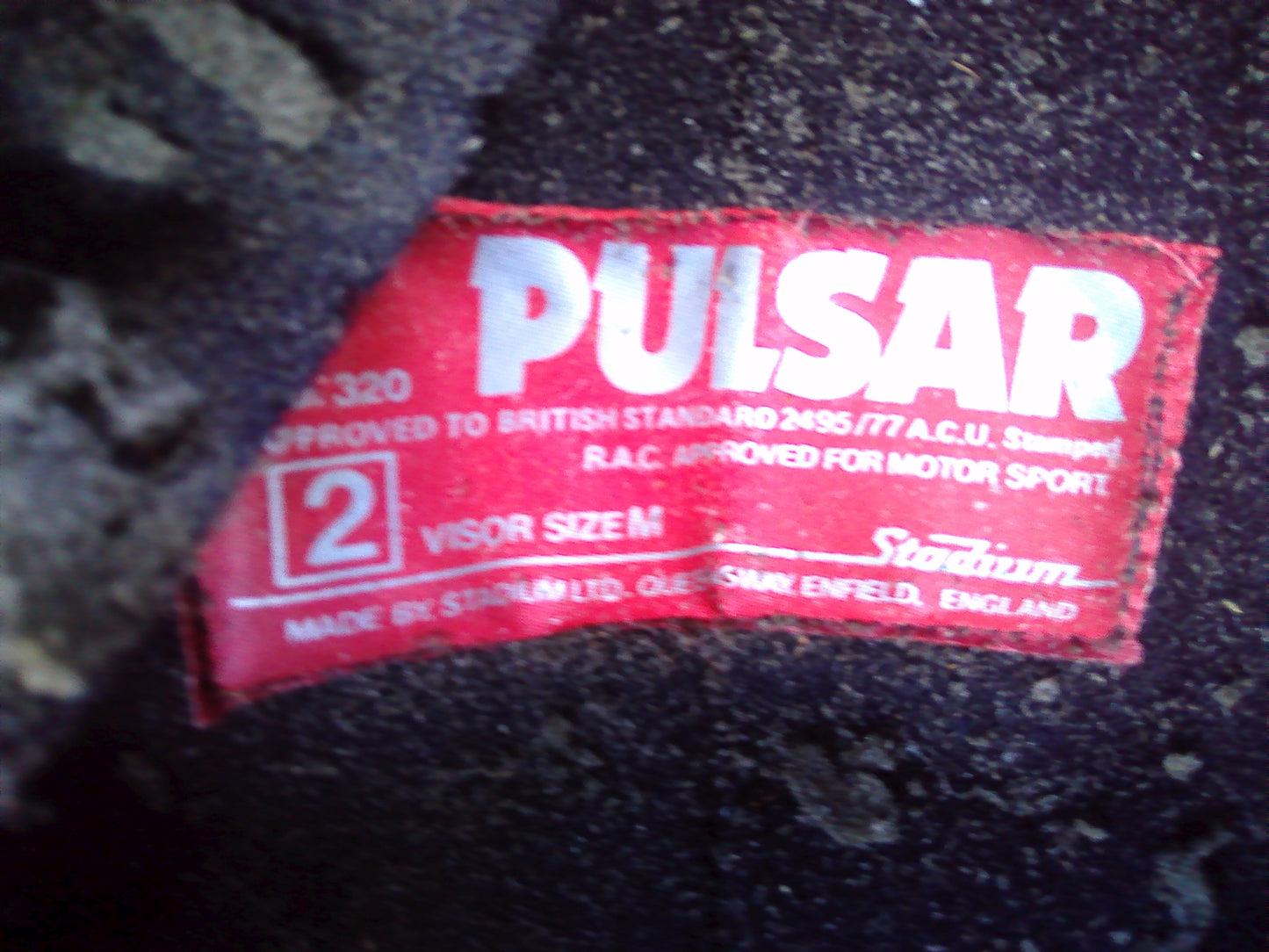 1983 Mick Grant Stadium Pulsar vintage helmet