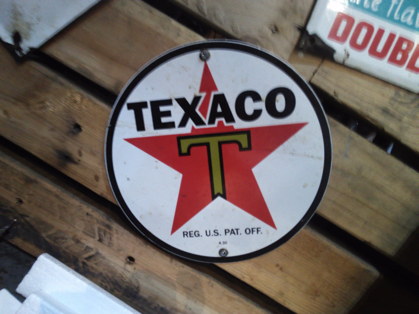 Texaco metal sign repro