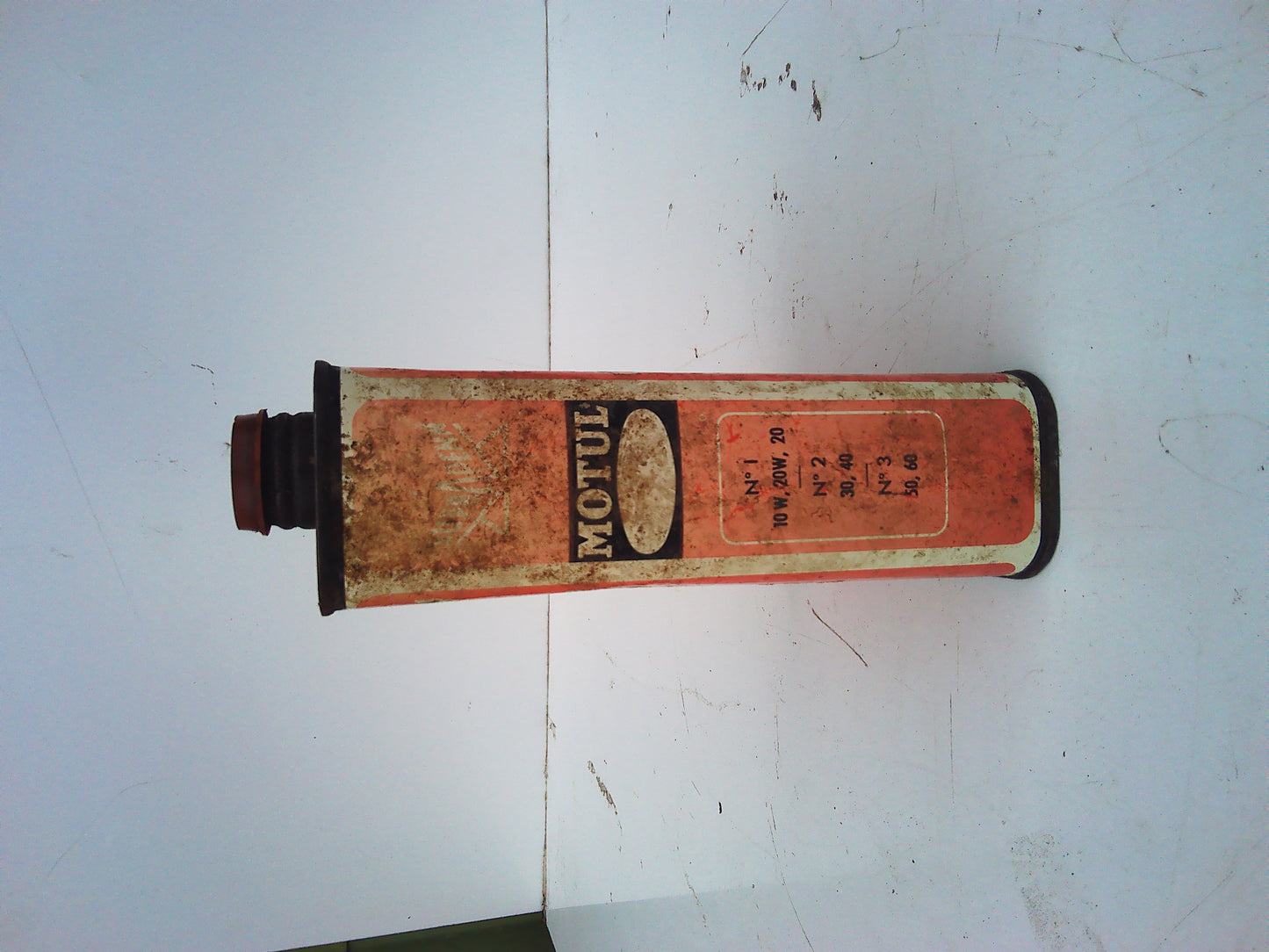 Motul Motor oil vintage metal oil can