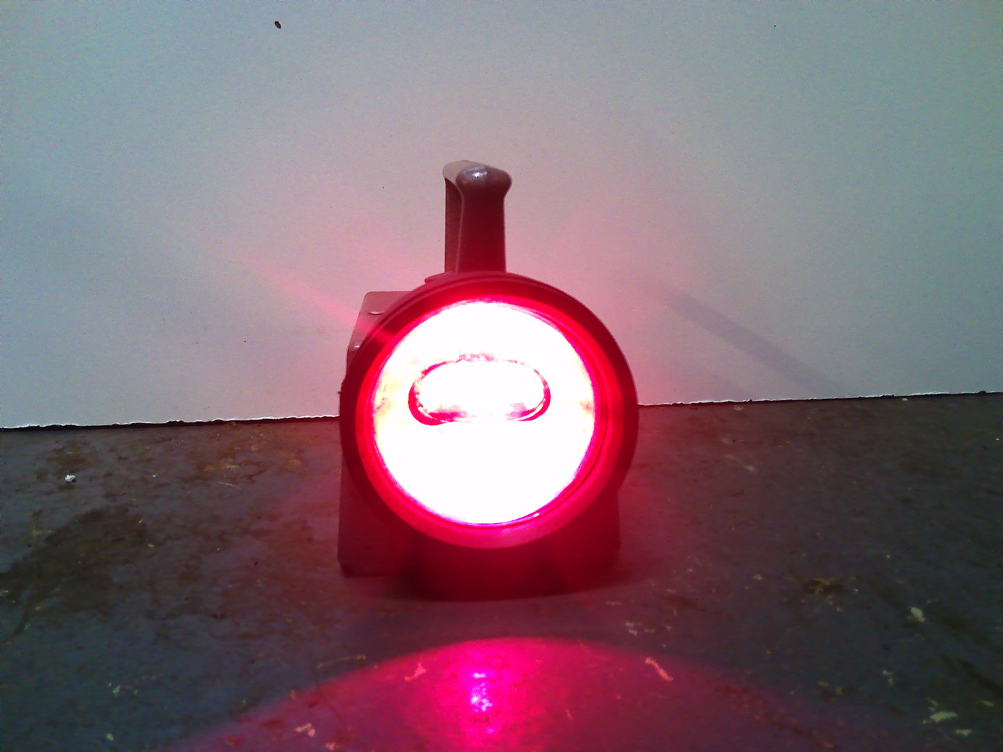 Vintage metal British Railways Bardic signal lamp