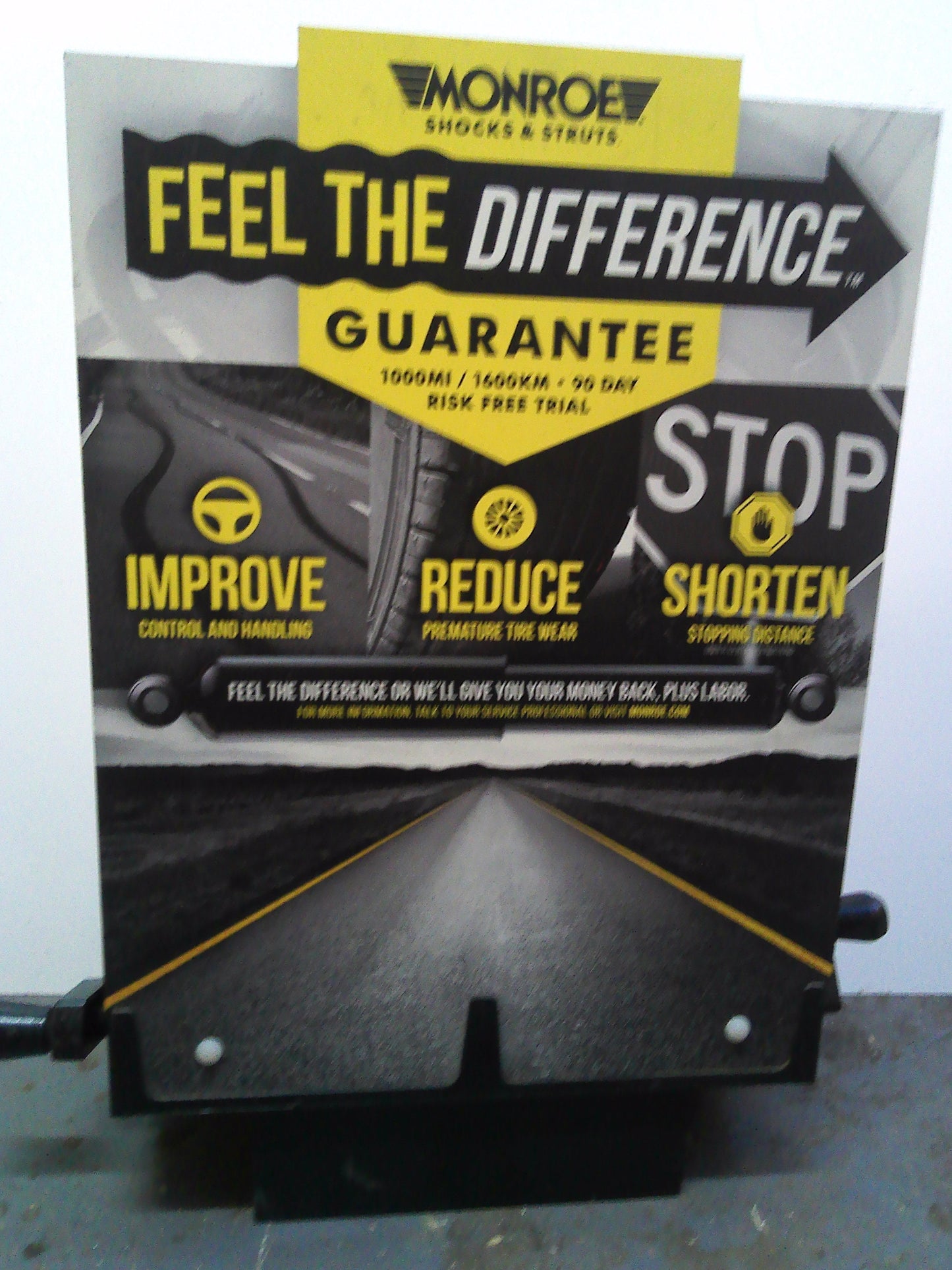 Monroe Shocks and Struts demonstration stand