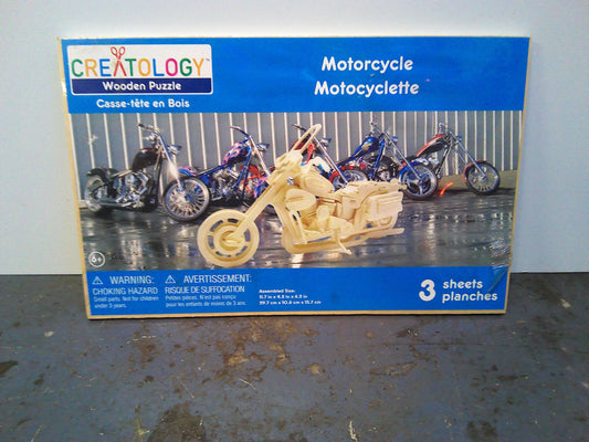 Creatology wooden Motorcycle model kit