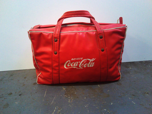 1960s Bevete Coca Cola red vinyl cool bag