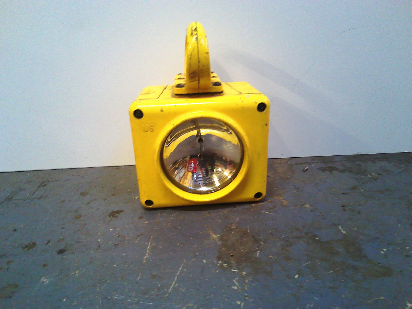 1960/70s Yellow US Navy Ship/Battle lantern
