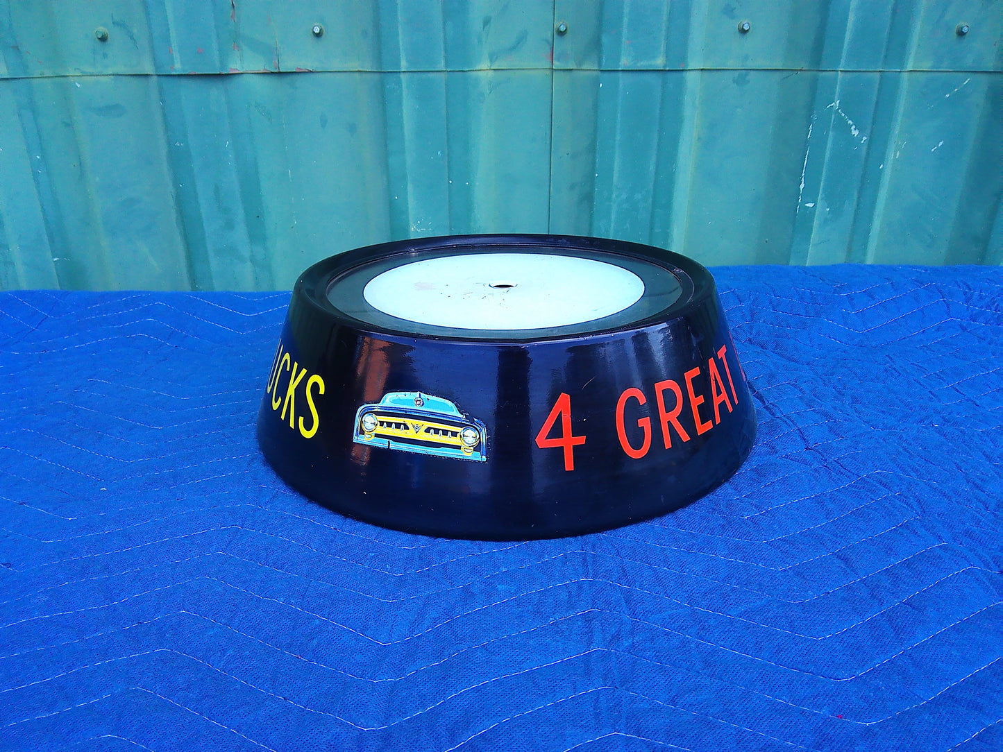 Vintage Ford Economy Trucks display base