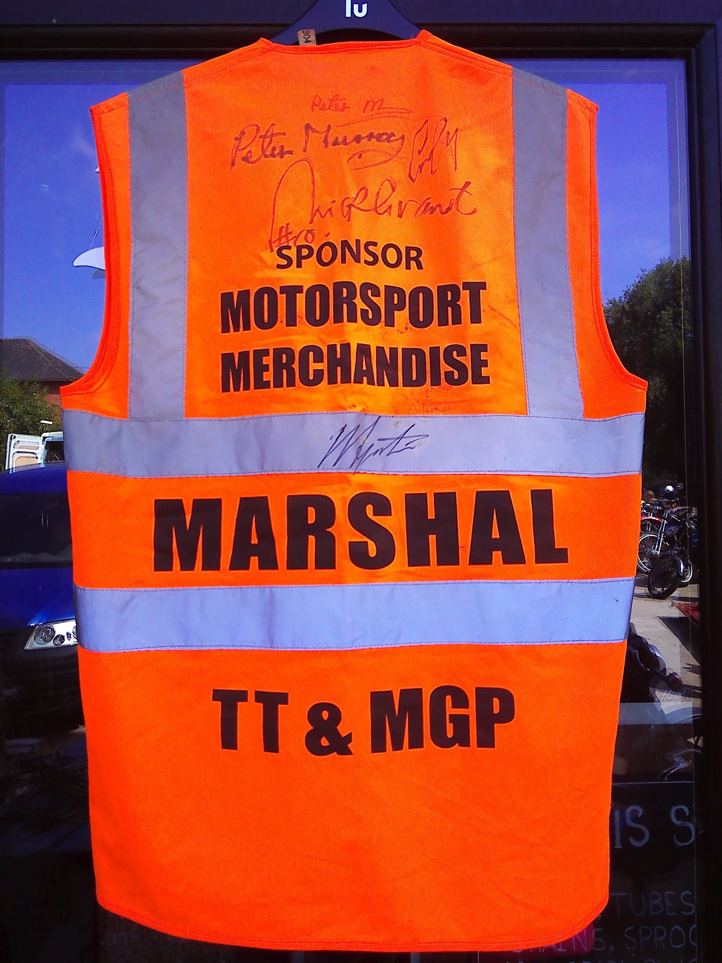 TT/MGP legends signed Marshall vest