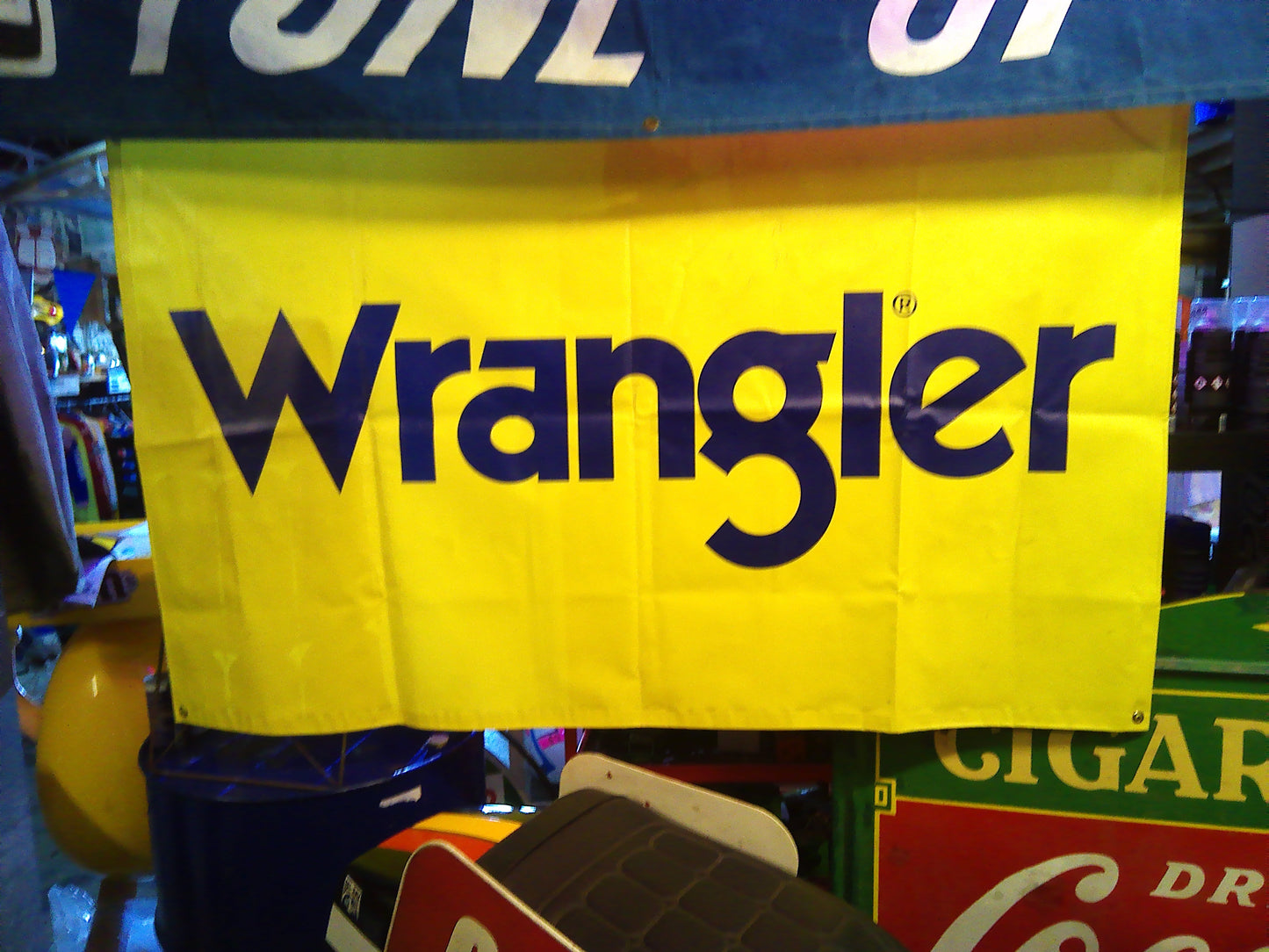 Vintage Wrangler flag