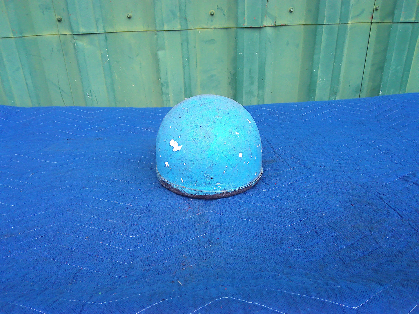 Vintage blue helmet