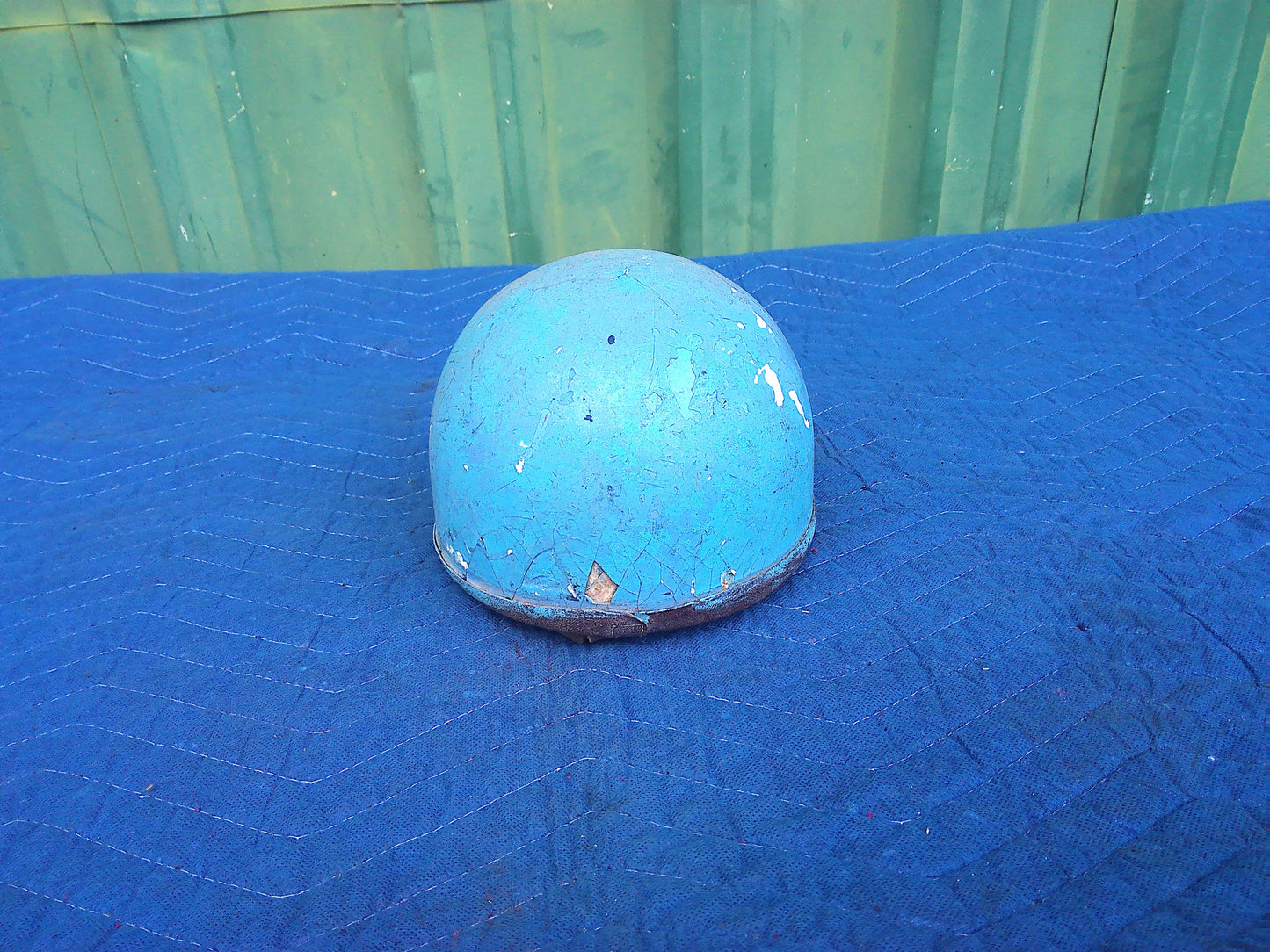 Vintage blue helmet