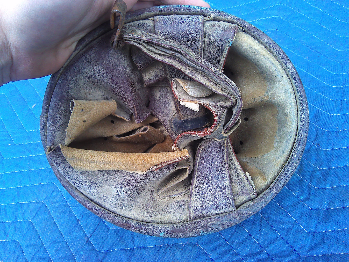 Vintage blue helmet