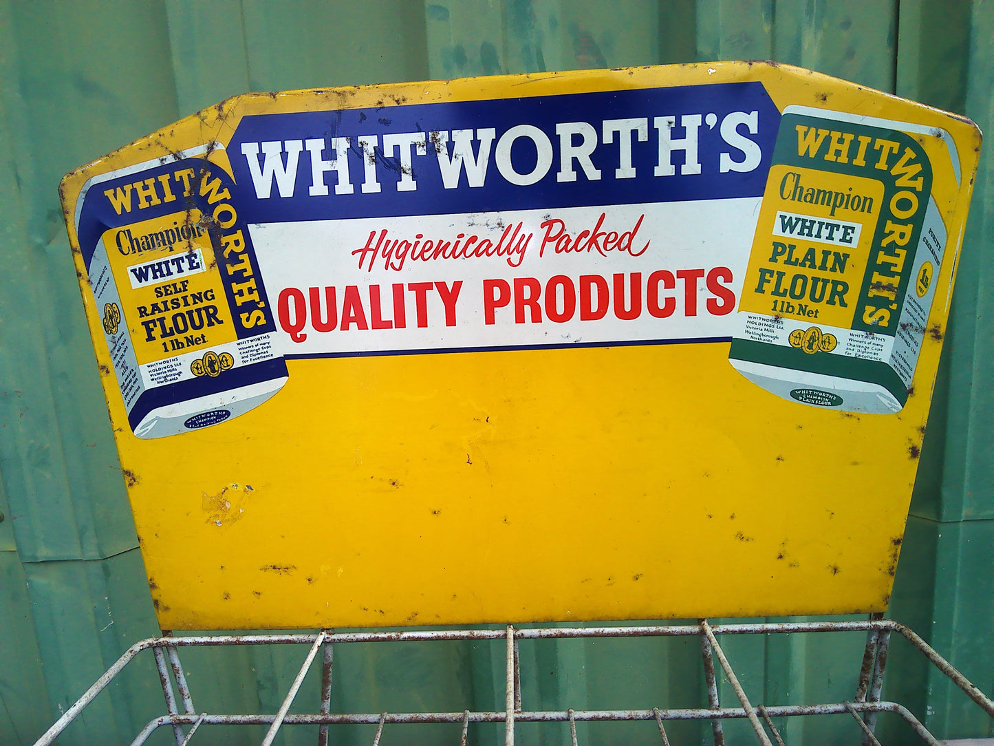 Vintage Whitworth Cereals stock and display stand