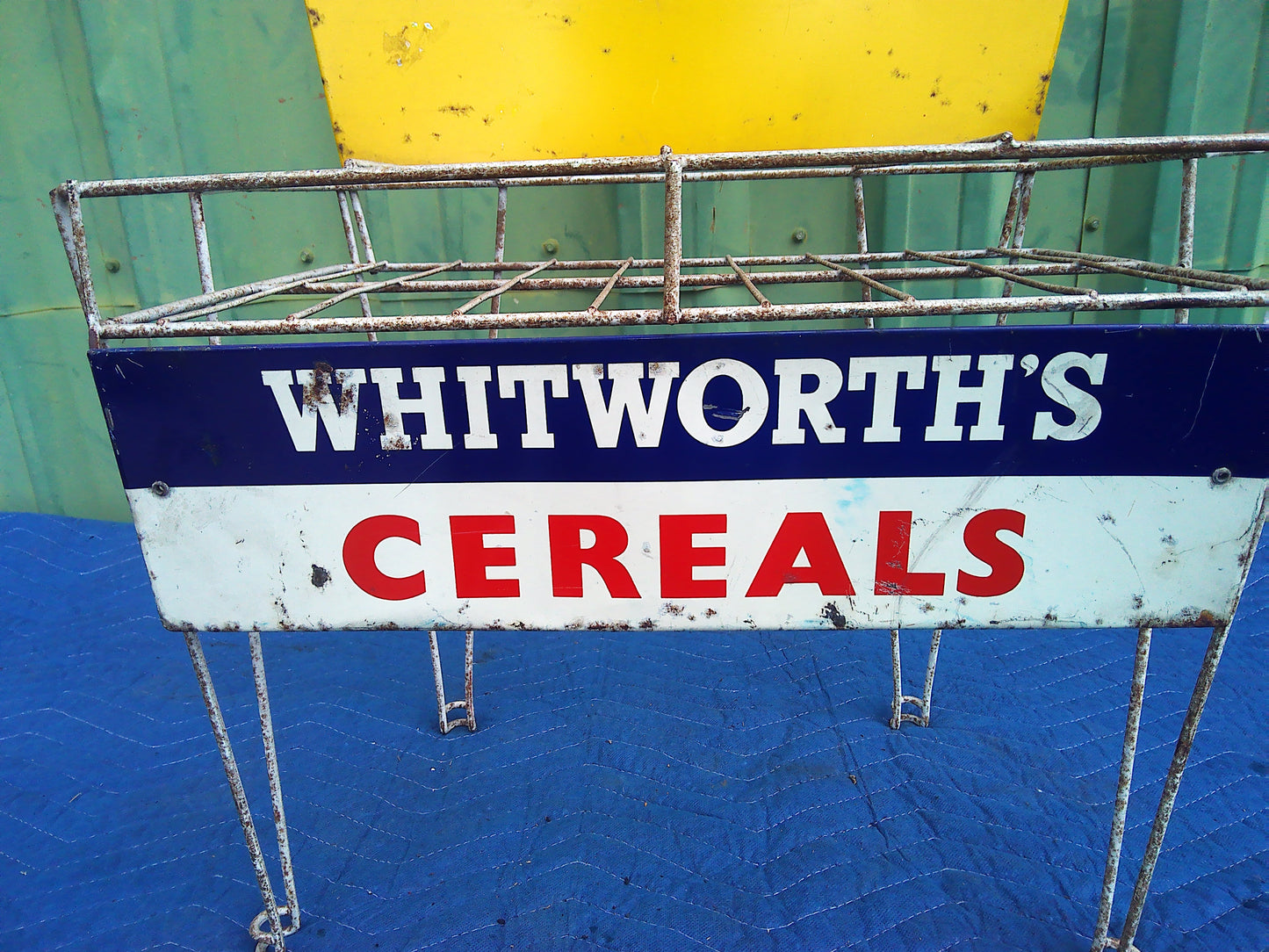 Vintage Whitworth Cereals stock and display stand