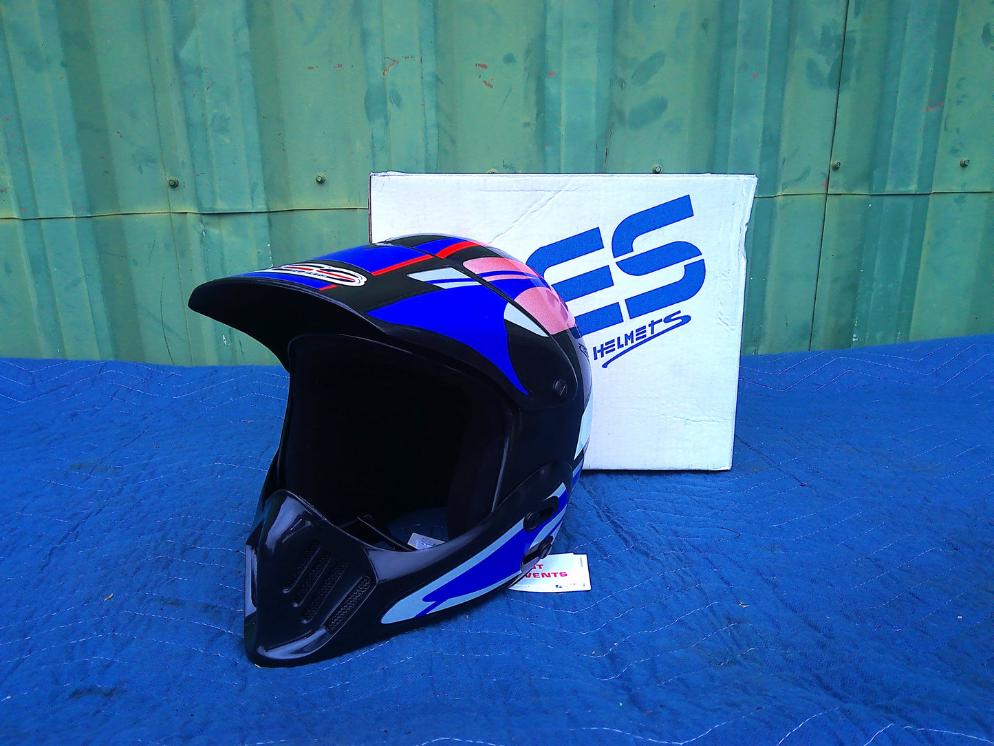 NOS Vintage Yes Motocross Helmet Small