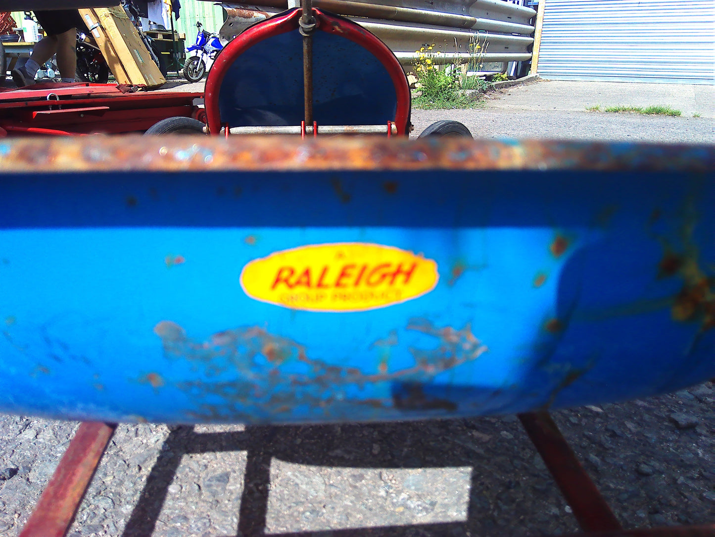 Vintage Raleigh metal pedal car