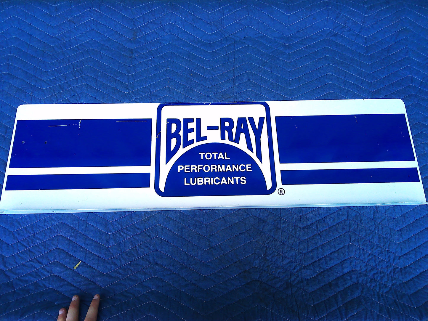 Vintage Bel-Ray Enamel(?) dealer sign