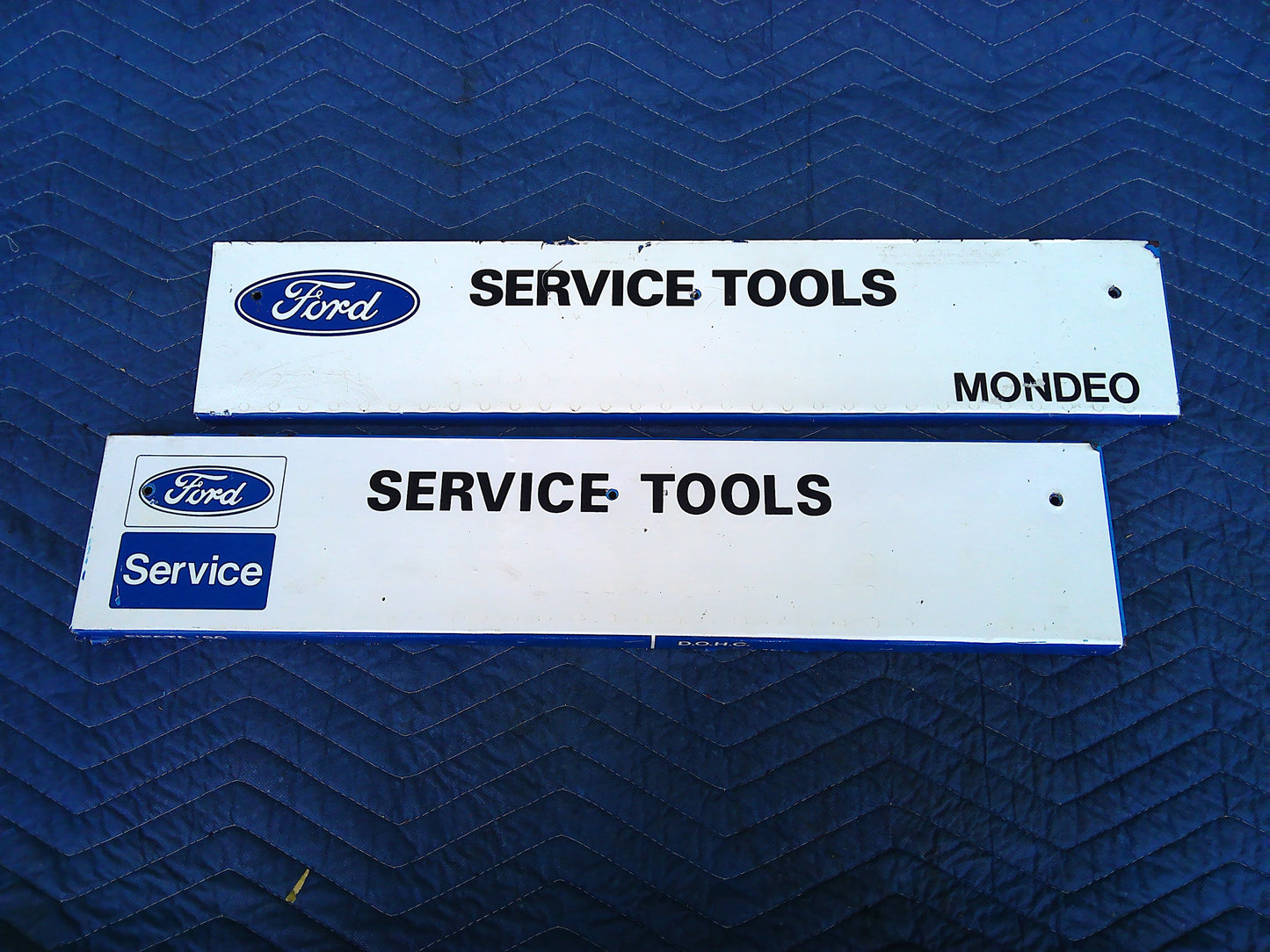 Set of 2 Ford Service Tools vintage metal signs